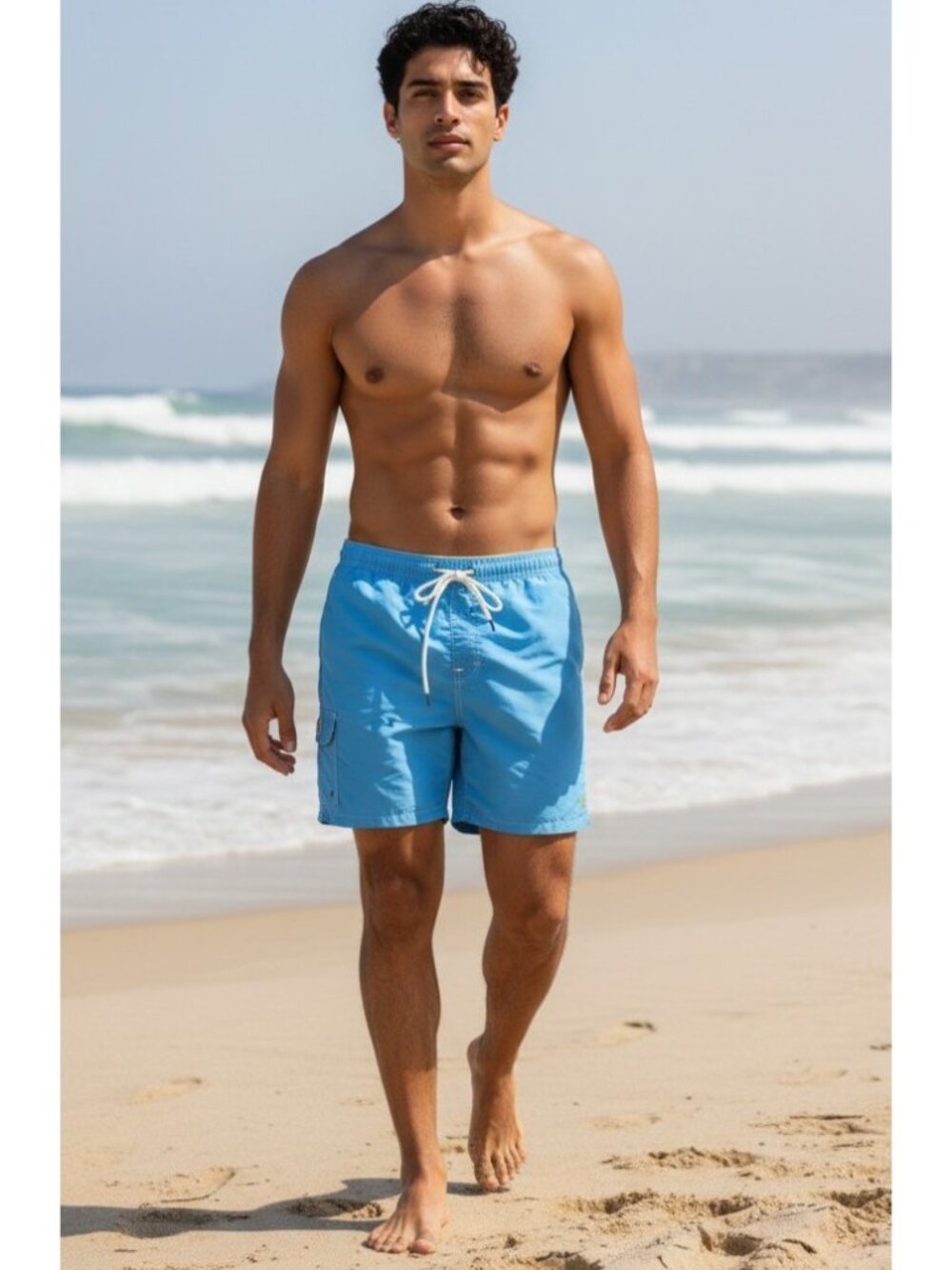 NWT Polo Ralph Lauren Swim Trunks Sz 3XLT 3XL Tall Blue Board Short Cargo Pocket